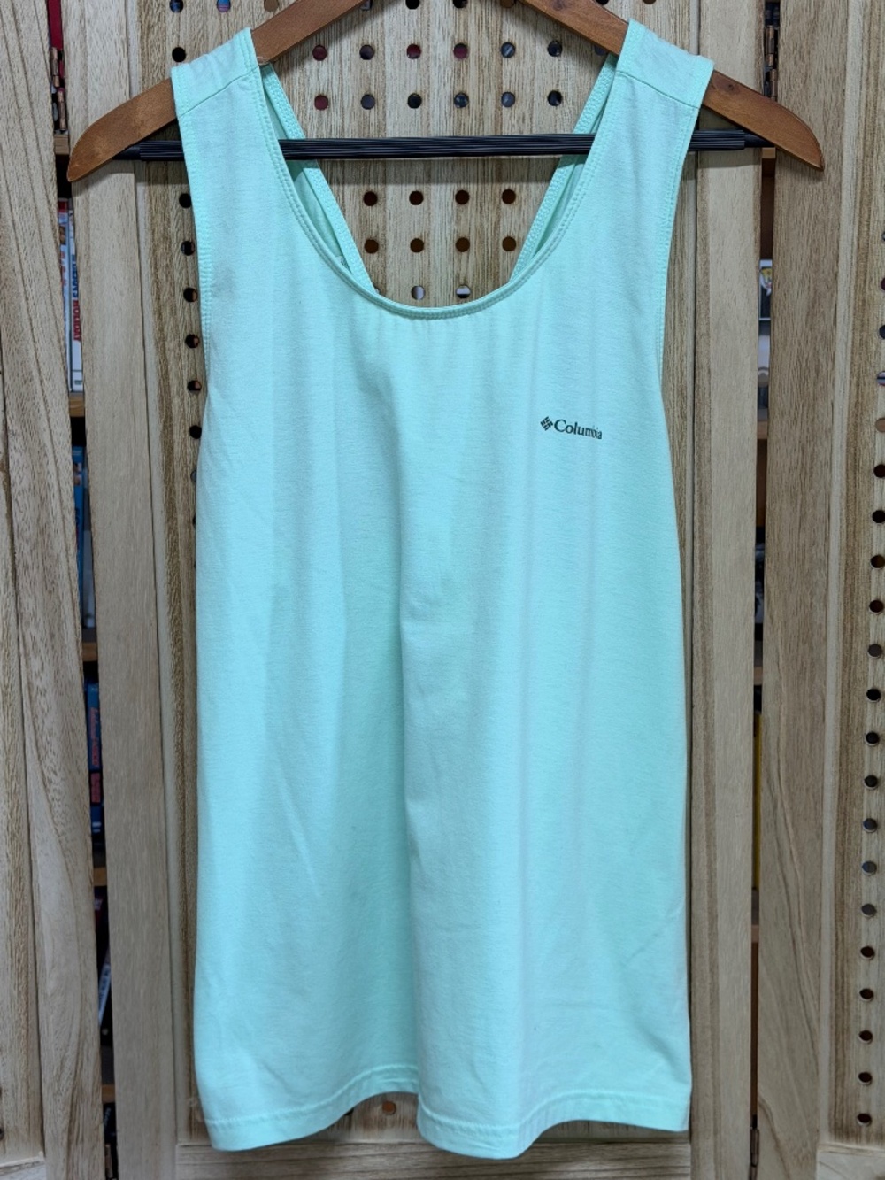 Columbia Mint Green Tank Top Womens Large Sleeveless Athletic